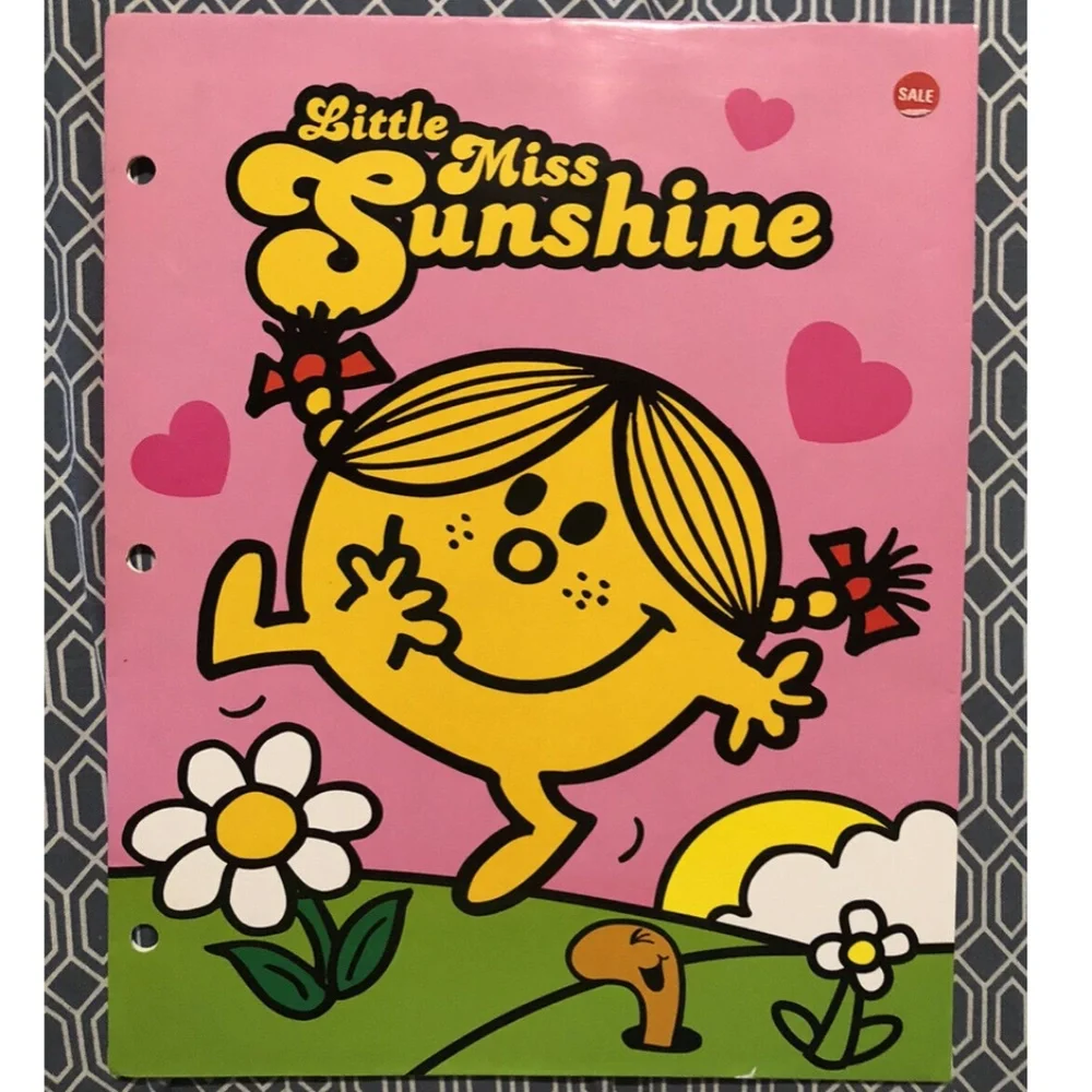 Set of Four (4) Little Miss Chatterbox, Sunshine, and Giggles Folders